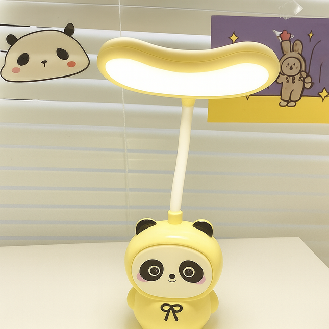 Coslifestore Cute Panda LED Desk Lamp â Flexible Gooseneck Study Lamp for Kids & Adults | Recharge