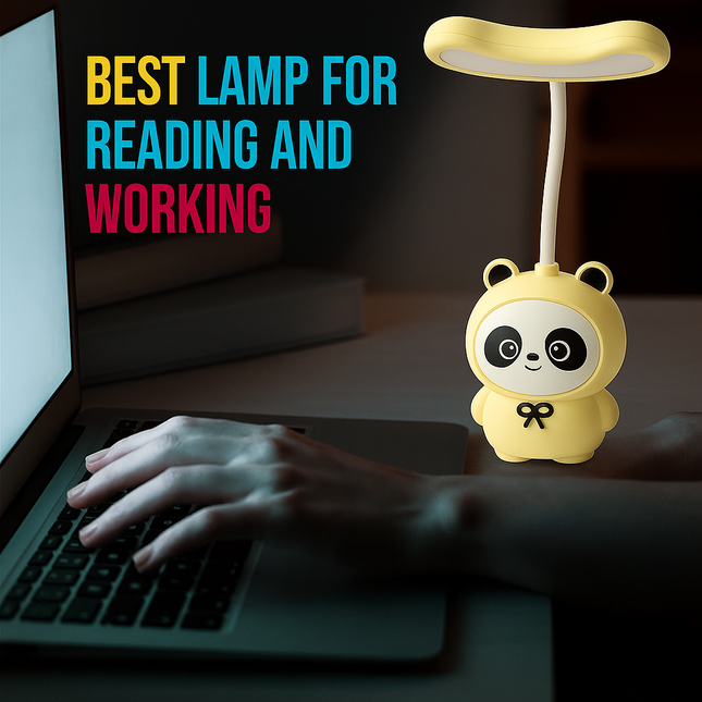 Cute Panda LED Desk Lamp (Yellow)