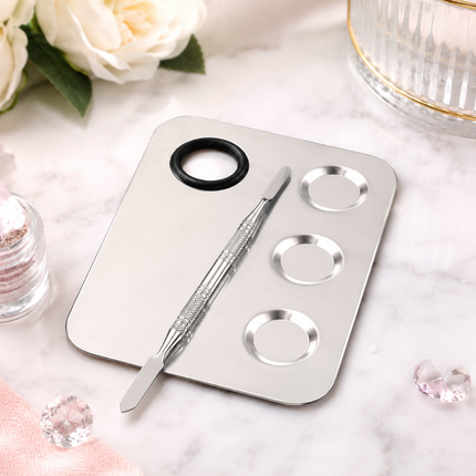 Rectangle mixing palette with pans