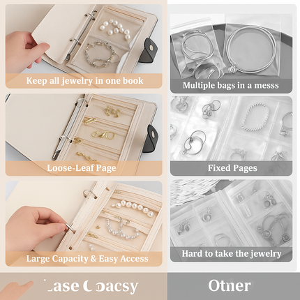 Heart Quilted Travel jewellery Organizer(Pink)