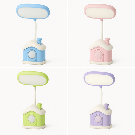 Cute House LED Lamp (Purple)