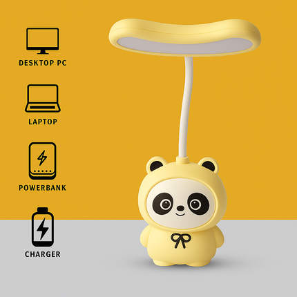 Cute Panda LED Desk Lamp (Yellow)