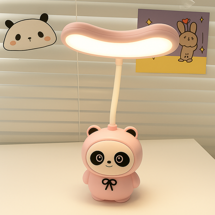 Coslifestore Cute Panda LED Desk Lamp â Flexible Gooseneck Study Lamp for Kids & Adults | Recharge