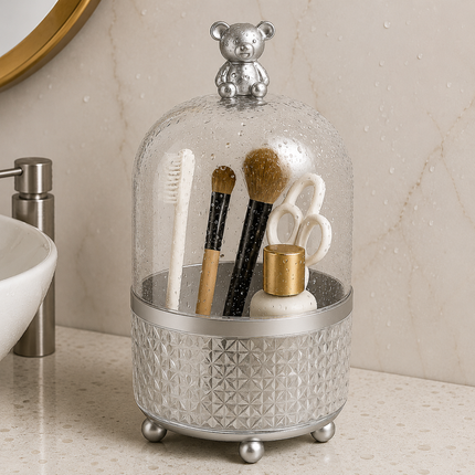 360° Rotating Makeup Organizer Bear model