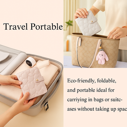 Heart Quilted Travel jewellery Organizer(Pink)