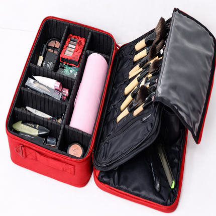 professional vanity bag large (Red)