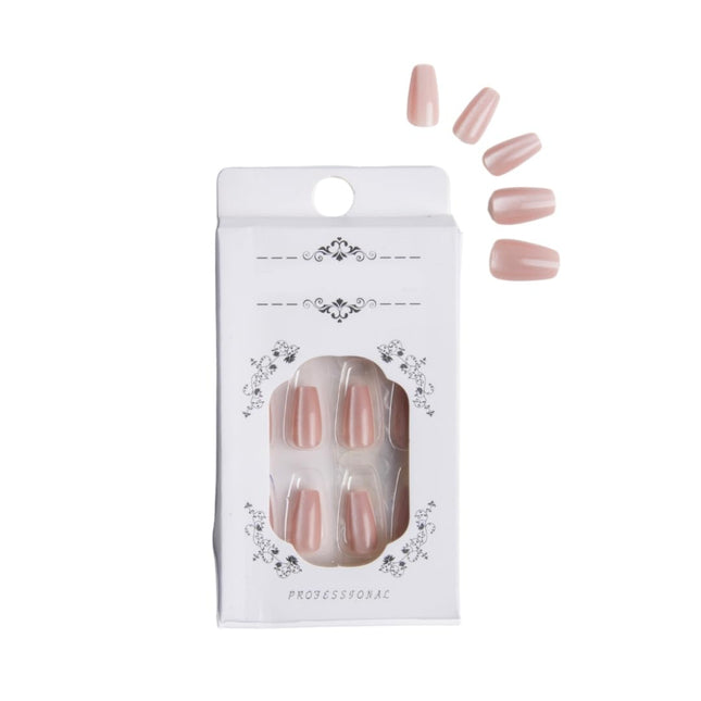 Ready to use Acrylic Gel nails Light Nude(648-08)