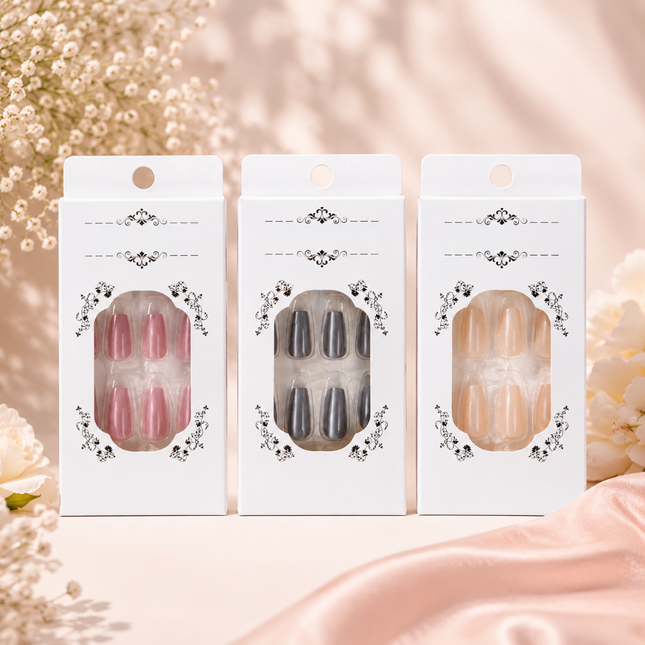72-Pcs Glossy Cat Eye Nails(CH-03)