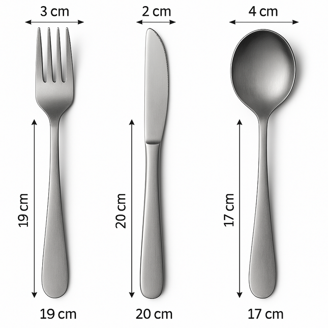 Eco-Friendly Biodegradable Acrylic Cutlery Set Pack of 18