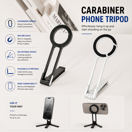 Coslifestore Magnetic Foldable Mobile Phone Tripod Stand