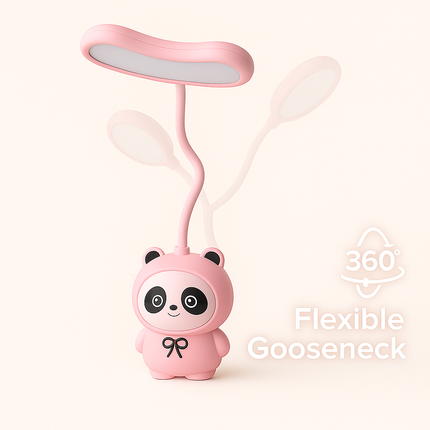 Cute Panda LED Desk Lamp (Light Pink)