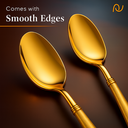 Eco-Friendly Biodegradable Acrylic Gold Cutlery (Gold-spoon)