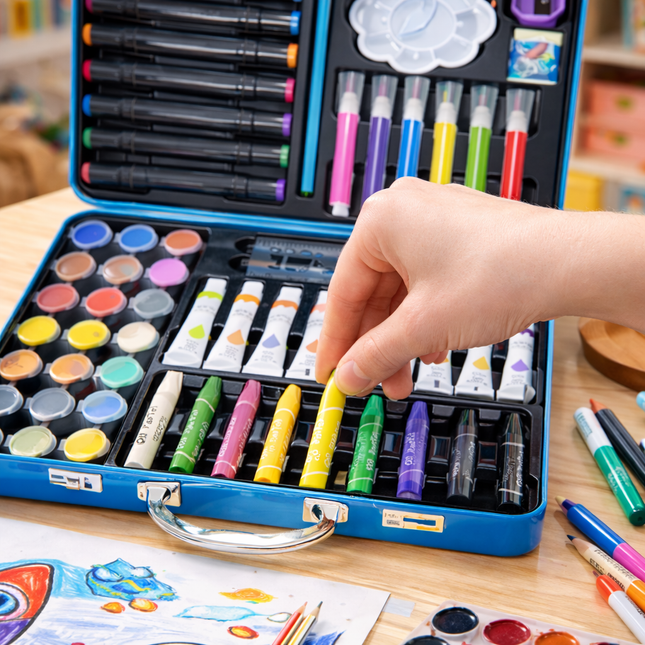 Kids Drawing & Painting Kit(Sea animals)
