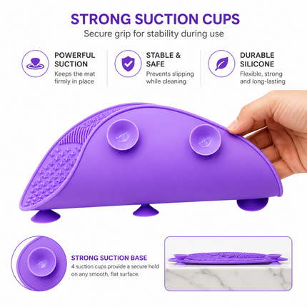 Professional Brush Cleaner Pad (Violet)
