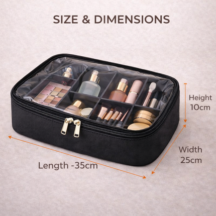 professional-PVC Makeup Pouch with divider