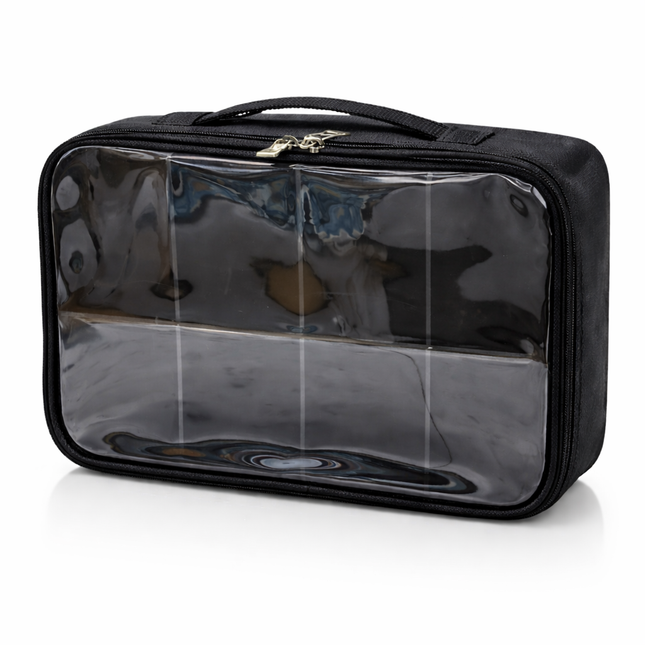 Coslifestore-professional-PVC Makeup Pouch with divider-Makeup-Organizer-Case-with-Adjustable-Remova