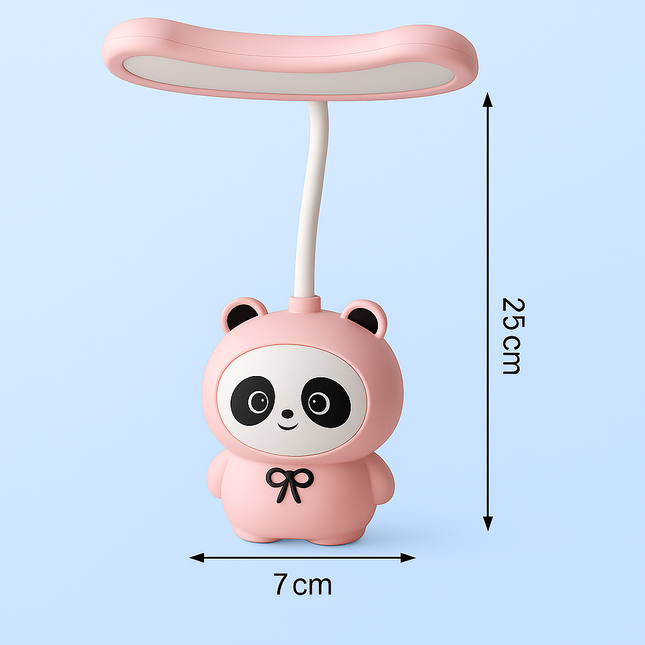 Cute Panda LED Desk Lamp (Light Pink)