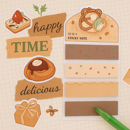 Aesthetic Dessert Sticky Notes set