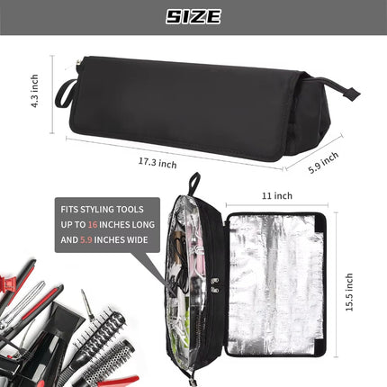 Hot Hair Tools organiser bag with Heat Resistant