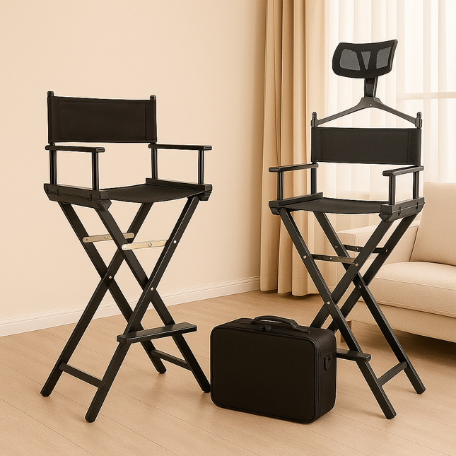 MAKEUP CHAIR WITH HEAD REST