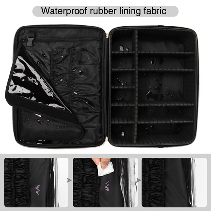 professional vanity bag large (Black)