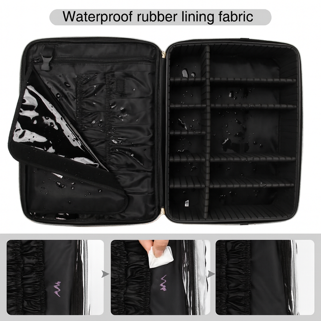 professional vanity bag large (Black)