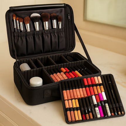 professional vanity bag large (Black)