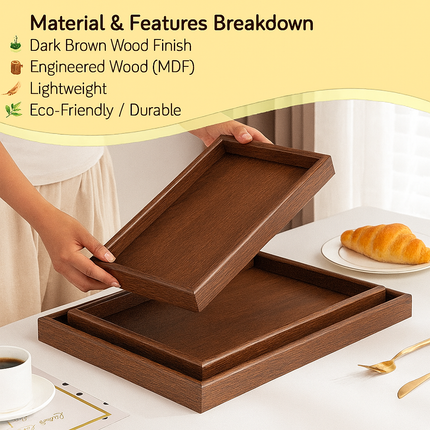 Small Wooden Decor Tray