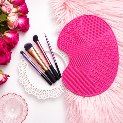 Professional Brush Cleaner Pad (Pink)