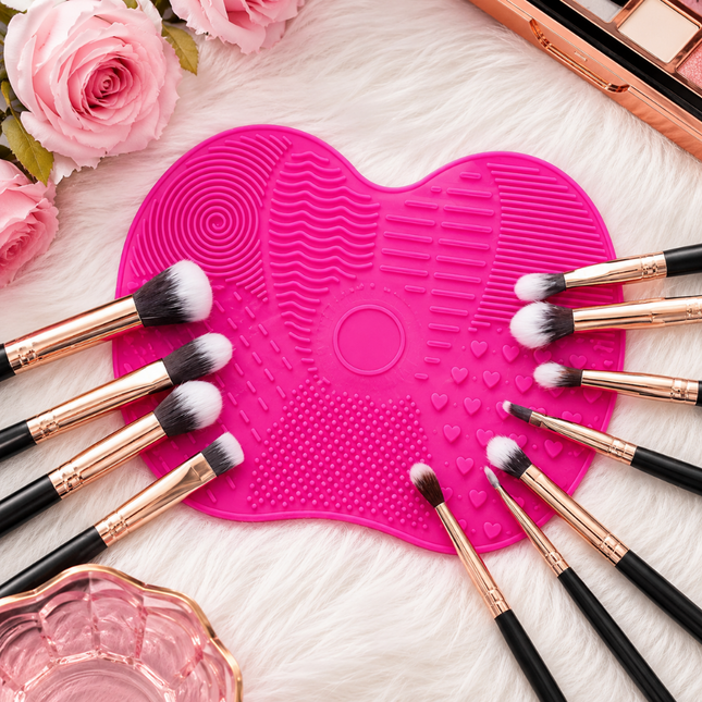 Professional Brush Cleaner Pad (Pink)
