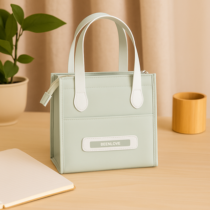 Portable Insulated Lunch Bag (Sky blue)