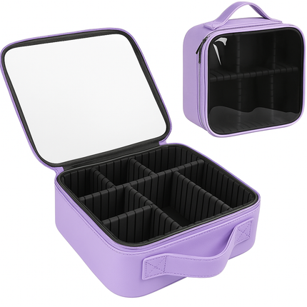 Transparent Makeup Travel Case (Lilac)