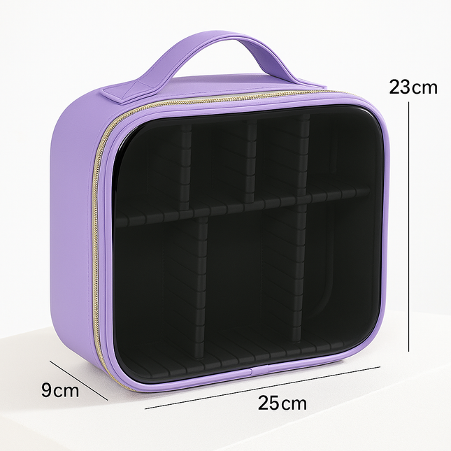 Transparent Makeup Travel Case (Lilac)