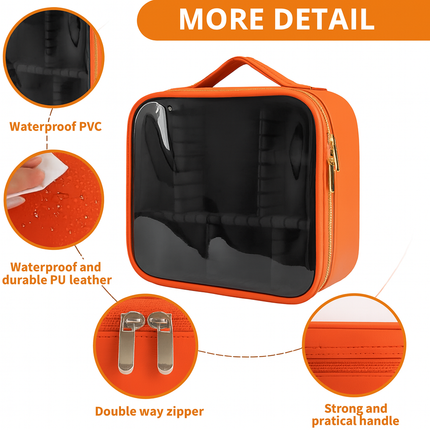 Transparent Makeup Travel Case (Lilac)