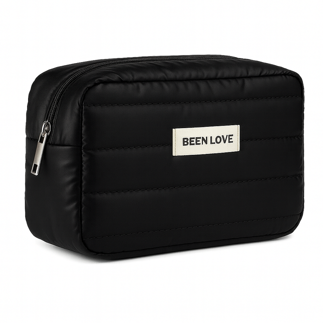 Coslifestore Waterproof Quilted Makeup Bag for Women â Travel Cosmetic Organizer with Zipper âTr