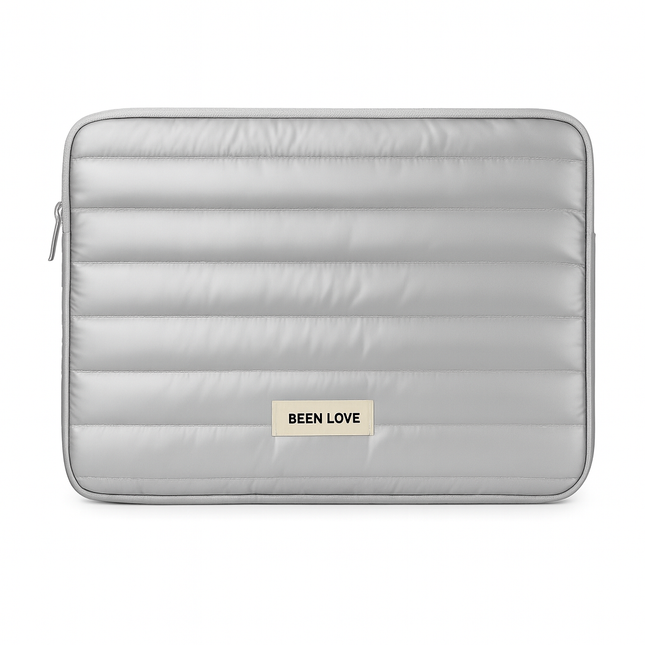 Coslifestore Quilted Laptop Bag â Portable Zipper Sleeve for 13-14â Laptops | Soft Polyester | T