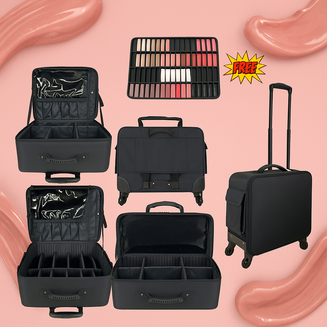 Professional-Makeup-Trolley-Bag-with-5-Trays-Free-Lip-Tray
