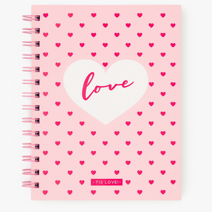 A5 Spiral Notebook - Pink Love