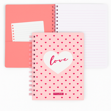 A5 Spiral Notebook - Pink Love