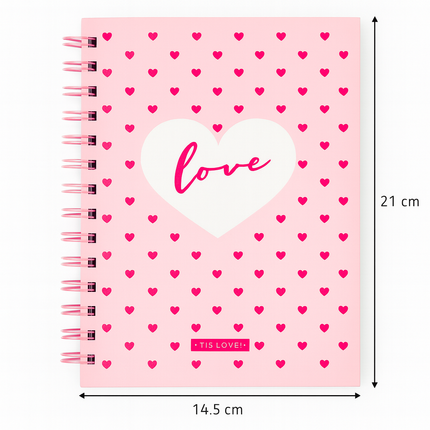 A5 Spiral Notebook - Pink Love