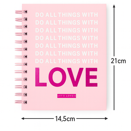 A5 Spiral Notebook – Do Things With Love