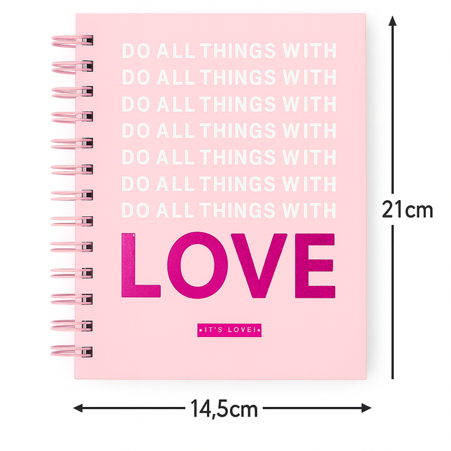 A5 Spiral Notebook – Do Things With Love
