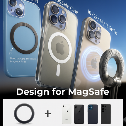 Universal Magnetic Phone Holder with Strong Suction Cup