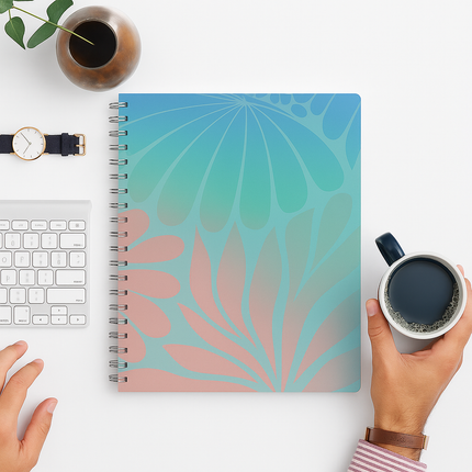 Premium A4 Spiral Notebook(Aqua)