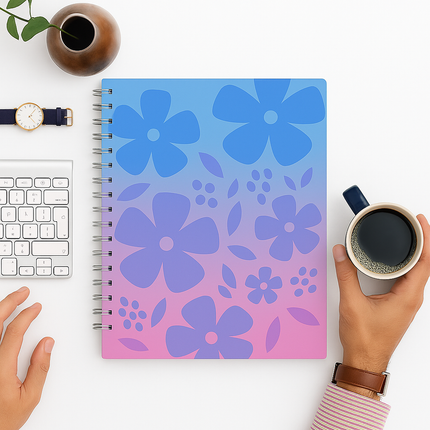 Premium A4 Spiral Notebook(Lavender)
