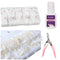 PACK OF 500 SQUARE NAILS WITH TIP CUTTER, EXTRA STRONG 10GM GLUE AND A COMPLIMENTARY TIP BOX