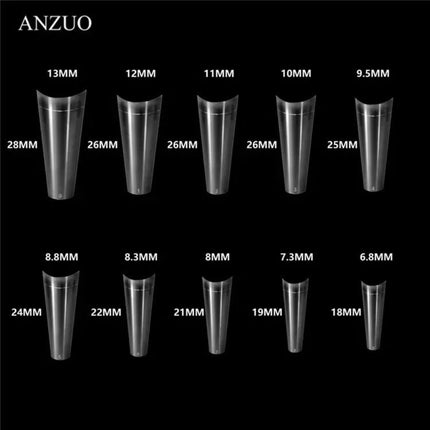 Professional Ballerina shape Nail Tips(Clear)