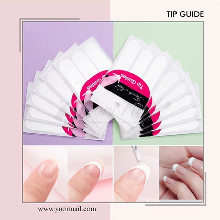 FRENCH NAIL ART STICKERS- PACK OF 25