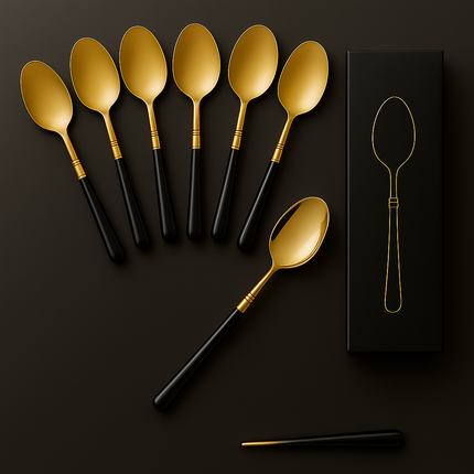 Eco-Friendly Biodegradable Acrylic Gold Cutlery (Gold-Fork)