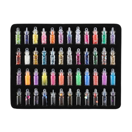 NAIL JEWELLERY- GLITTER PACK OF 48